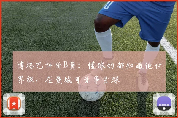 博格巴评价B费：懂球的都知道他世界级，在曼城可竞争金球